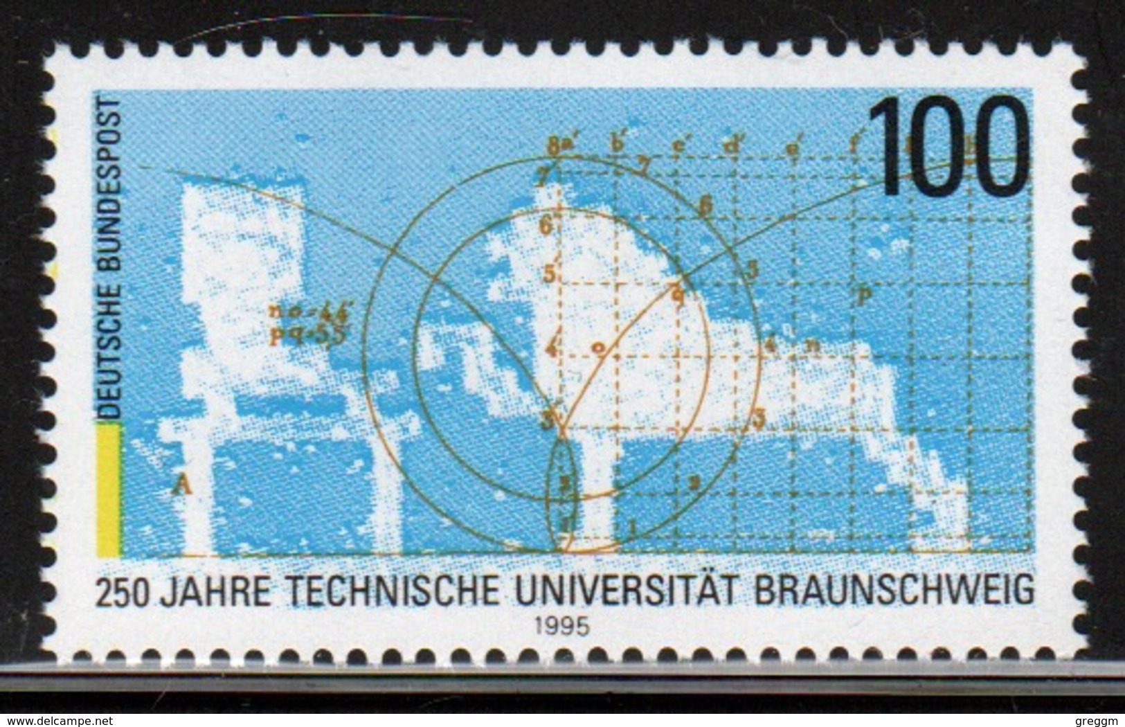 Germany 1995 Single Stamp To Celebrate The 250th Anniversary Of Carolo-Wilhelmina Technical University. - Unused Stamps