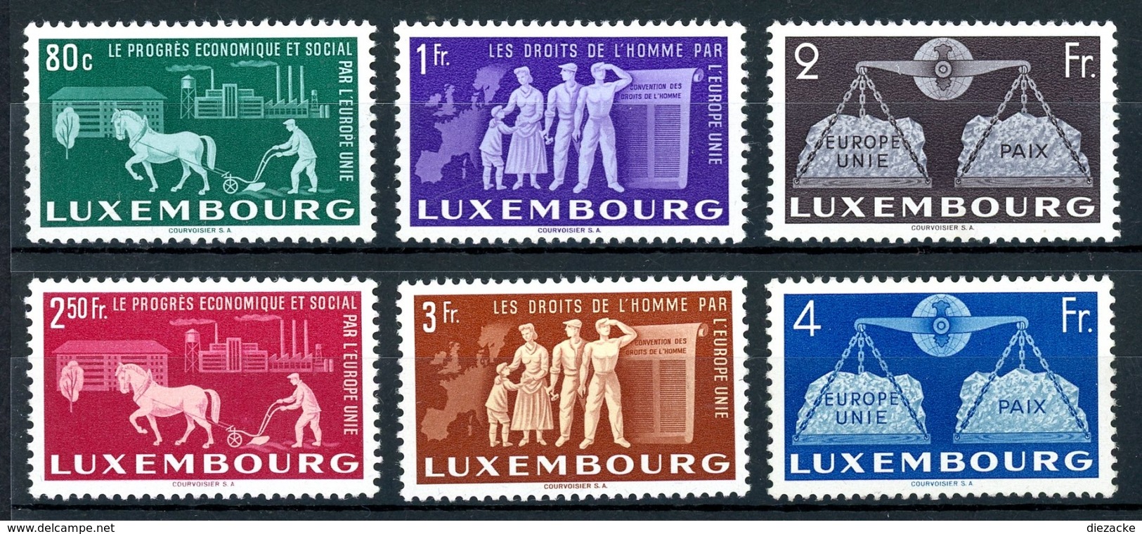 Luxemburg MiNr. 478-83 Postfrisch MNH Cept Vorläufer (W2882 - Sonstige & Ohne Zuordnung