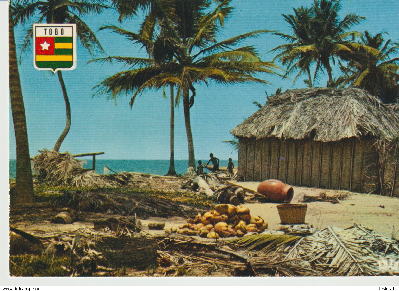 C.P. - PHOTO - REPUBLIQUE DU TOGO - VILLAGE AU BORD DE MER - 5740 - - Togo