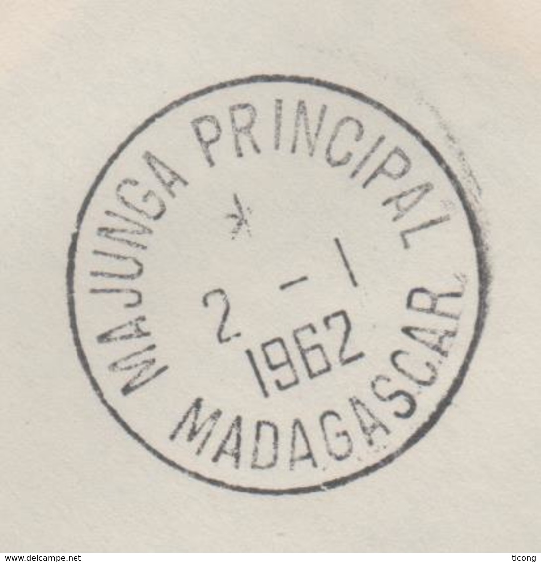 MADAGASCAR TANANARIVE 1962 - PAPILLONS, VANILLE, GIROFLE, 1ERE LIAISON TANANARIVE MAJUNGA, CACHET D ARRIVEE, A VOIR - Madagascar (1960-...)