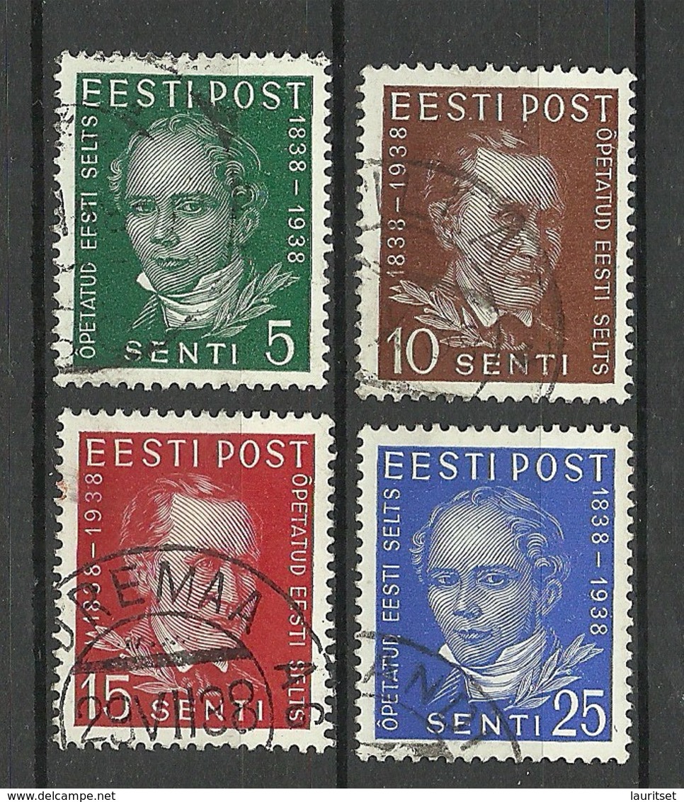 Estland Estonia 1938 Michel 138 - 141 O - Estonia