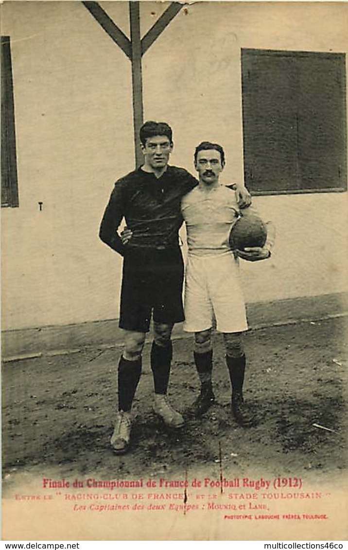 170419 - 31 TOULOUSE Finale Du Championnat De Franche De Football Rugby 1912 Racing Club De France Et Stade Toulousain - Toulouse