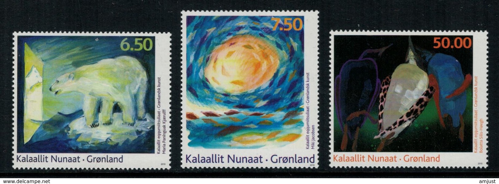 Groenland 2010 // Art Moderne Timbres Neufs ** MNH Y&T 530-531-532 - Neufs