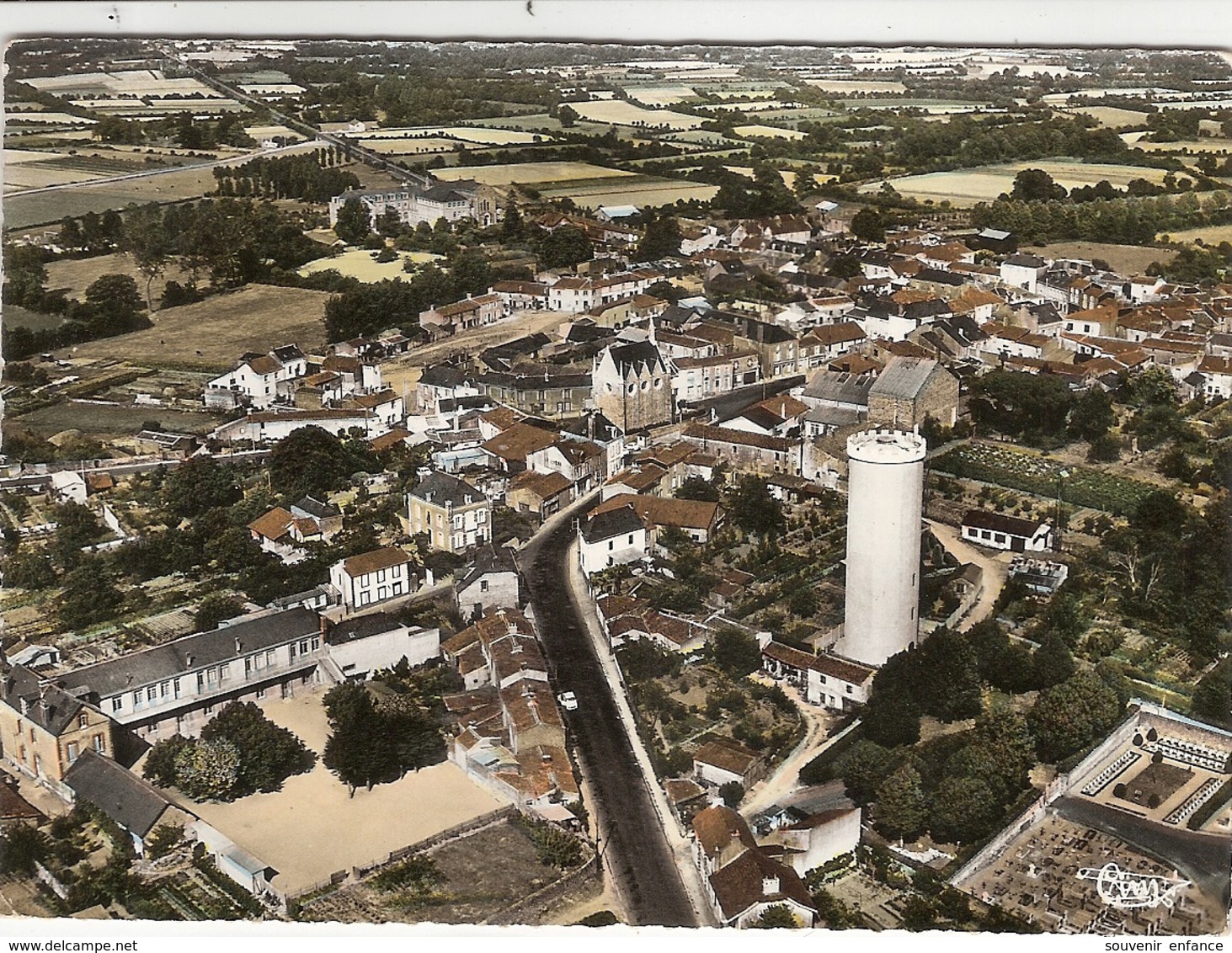 CP Legé Vue Générale Aérienne 44 Loire Atlantique - Legé