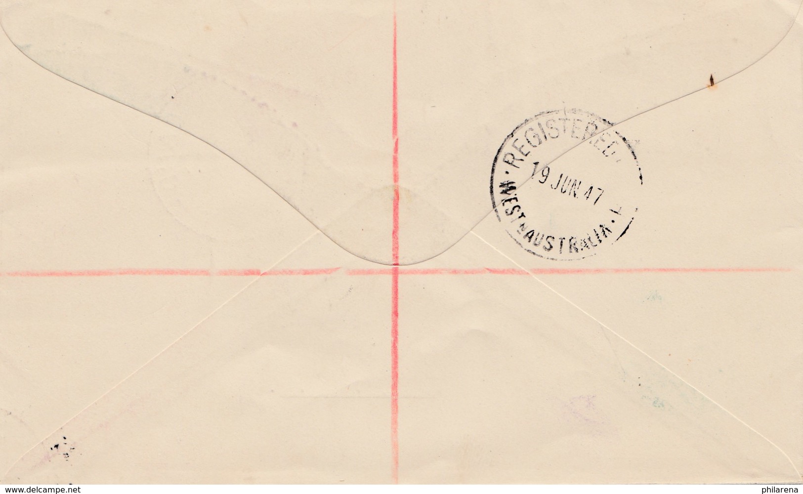 Australia 1947: Registered Norfolk Island To Perth - Norfolk Island