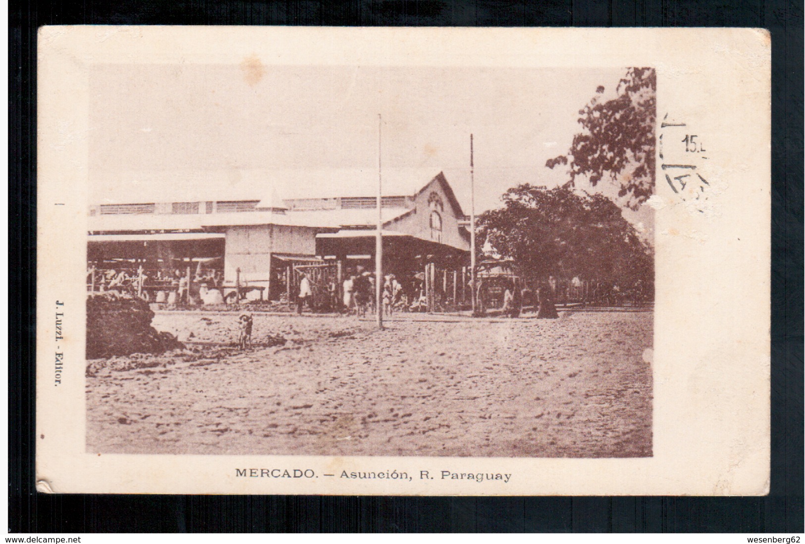 Paraguay Mercado Asuncion. Ca 1920 OLD POSTCARD - Paraguay