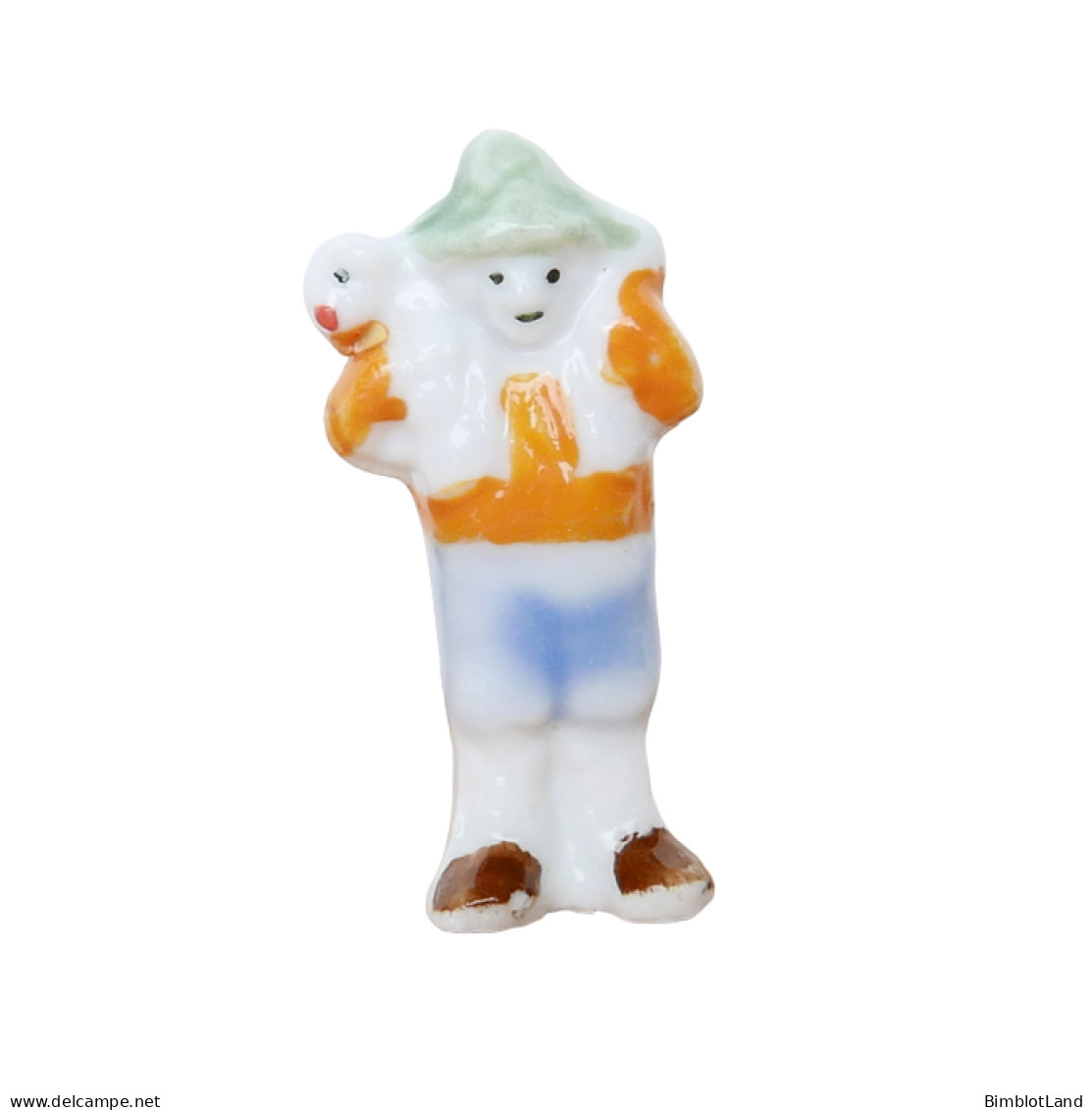 Feve Santon Creche Personnage Berger Mouton Porcelaine Figurine Miniature - Santons