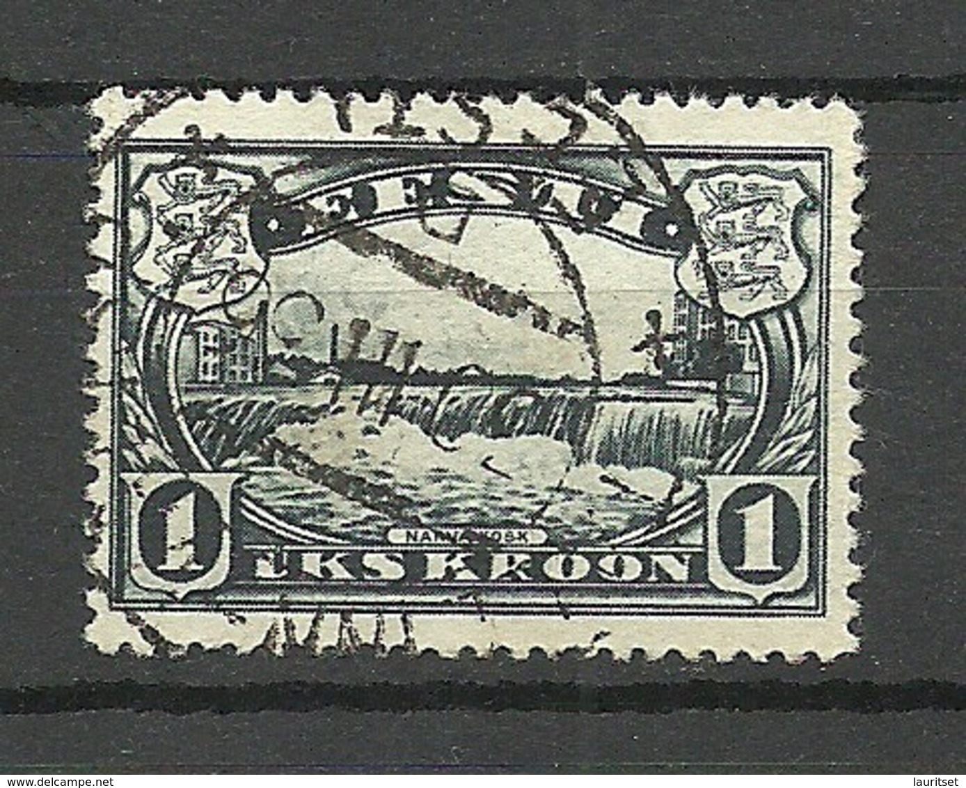 Estonia Estland 1933 Narva Water Fall Michel 98 O - Estonia