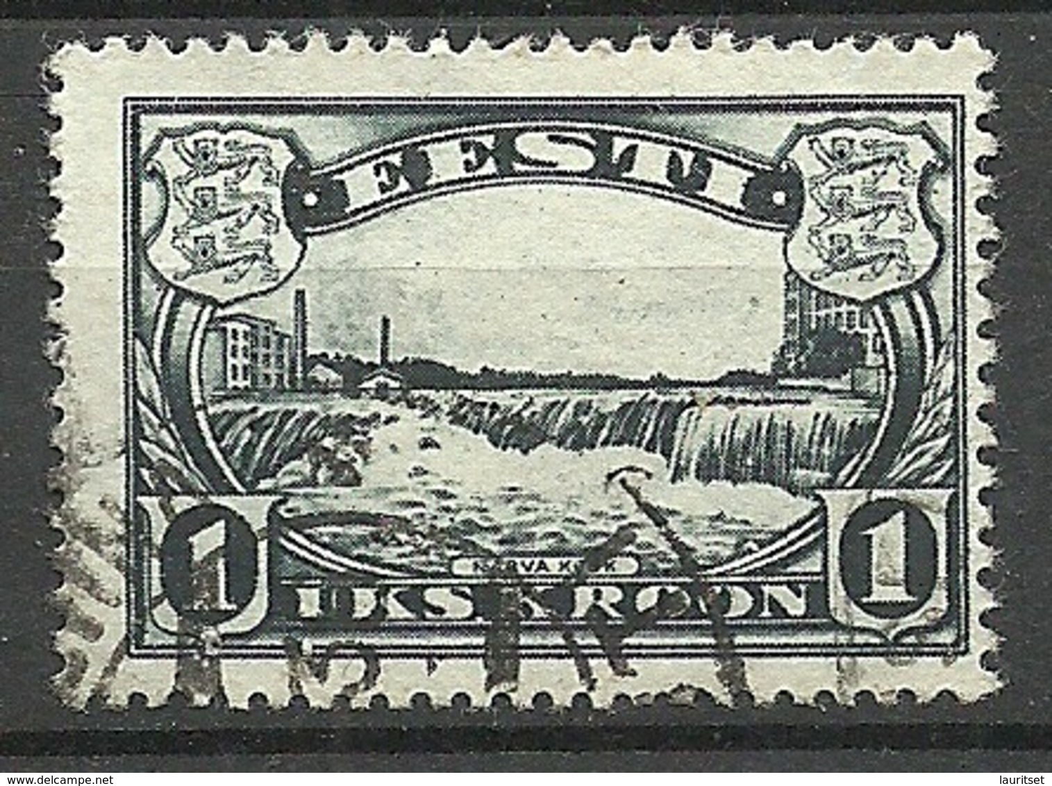 Estonia Estland 1933 Narva Water Fall Michel 98 O - Estonia