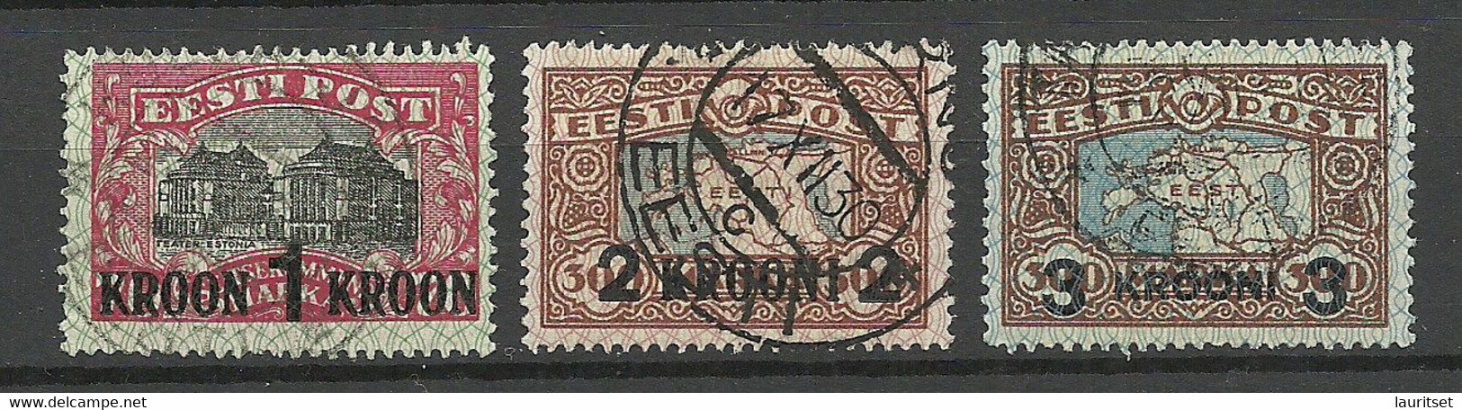 Estland Estonia 1930 Michel 87 - 89 O - Estonia