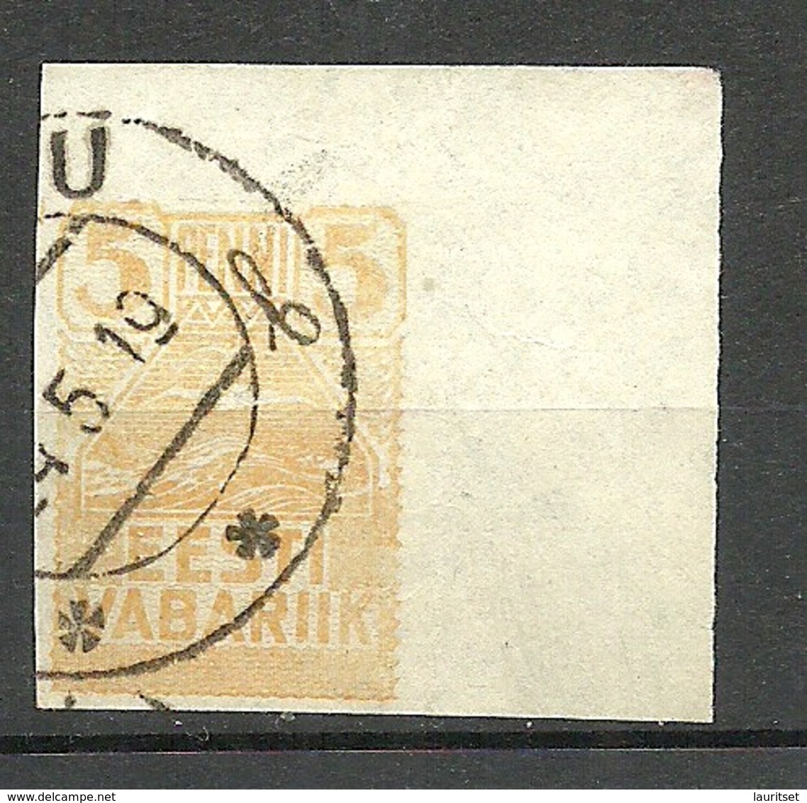 Estland Estonia 1919 Seagull Michel 5 O Nice Corner Exemplar - Estonia