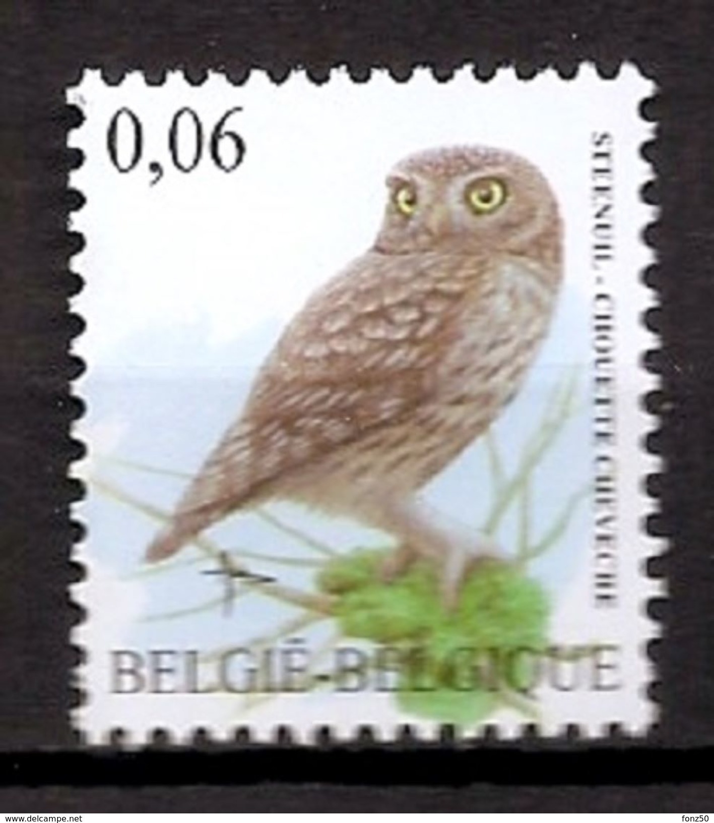 BELGIE * Buzin * Nr 3672 * Postfris Xx *  WIT  PAPIER - 1985-.. Oiseaux (Buzin)