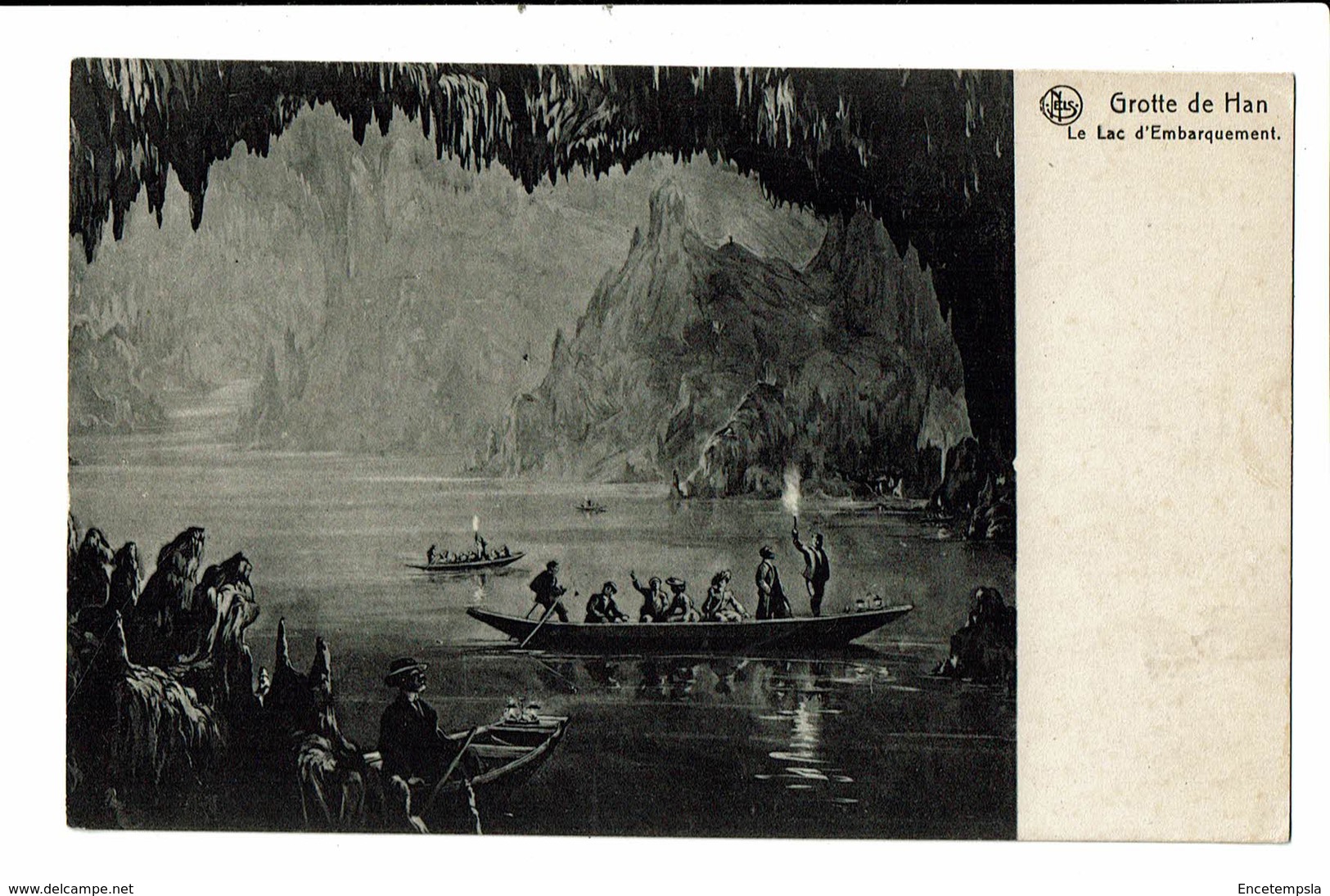 CPA - Carte Postale -Belgique- Grotte De Han - Le Lac D'embarquement-VM2330 - Rochefort