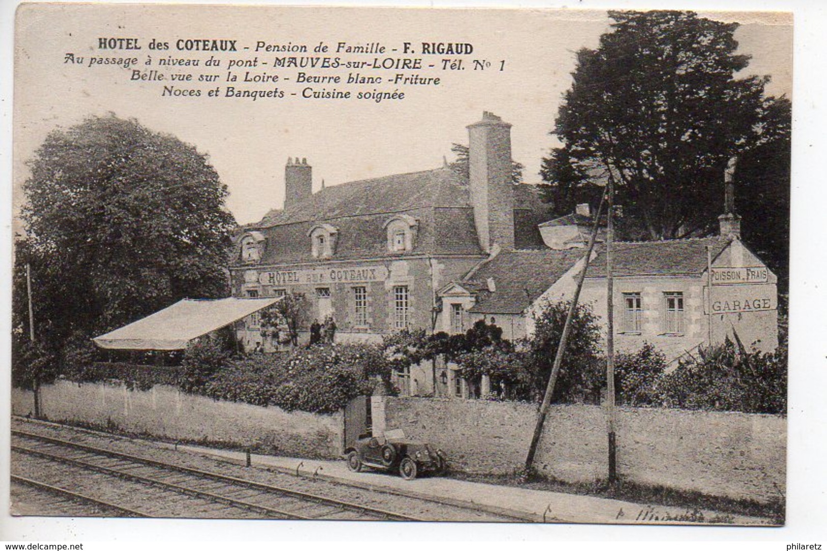 Hôtel Des Coteaux F. RIGAUD - Au Passage à Niveau Du Pont - Mauves Sur Loire - Mauves-sur-Loire