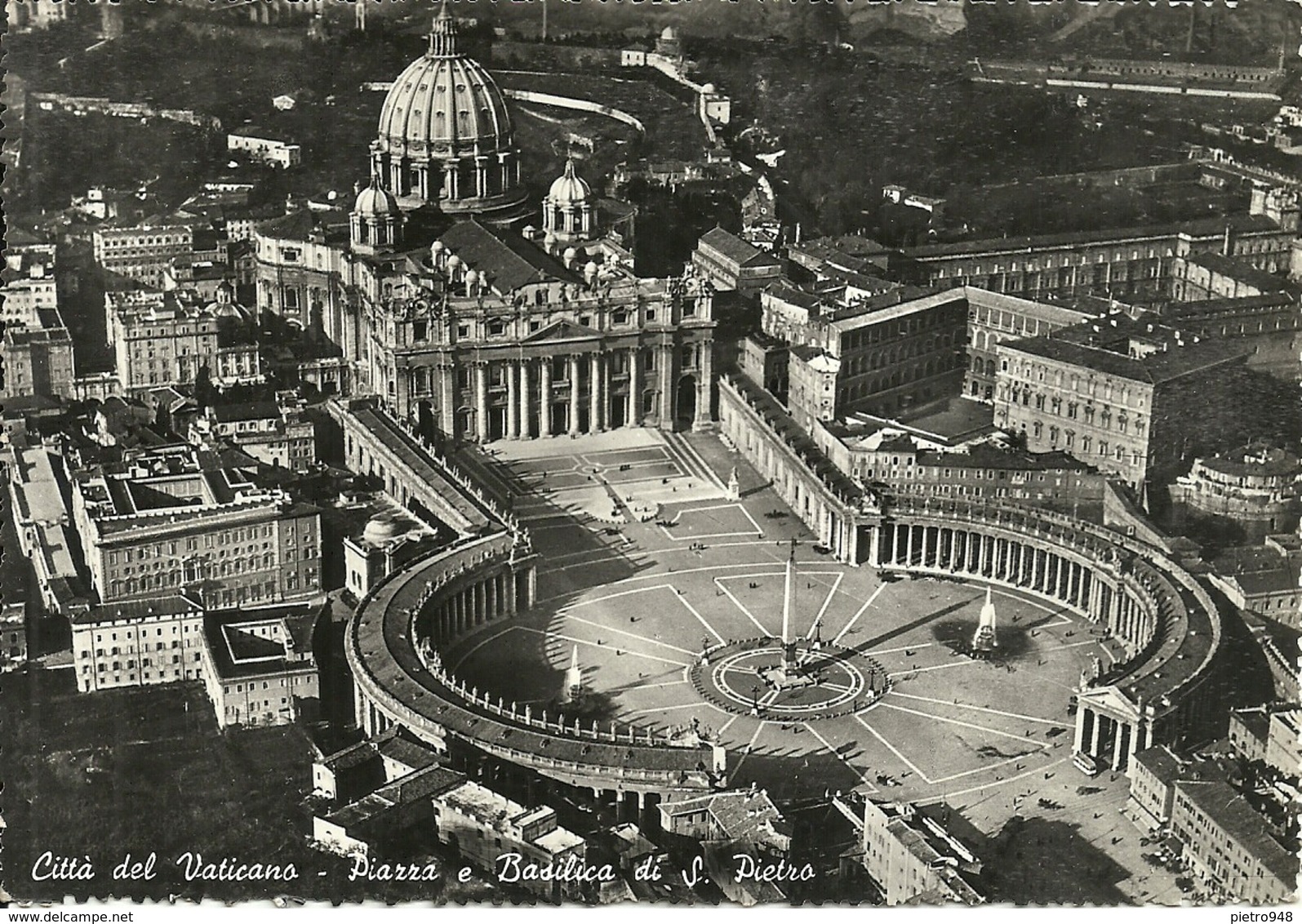 Città Del Vaticano, Piazza E Basilica Di San Pietro Veduta Aerea, St. Peter's Square And The Basilica Aerial View - Vaticano