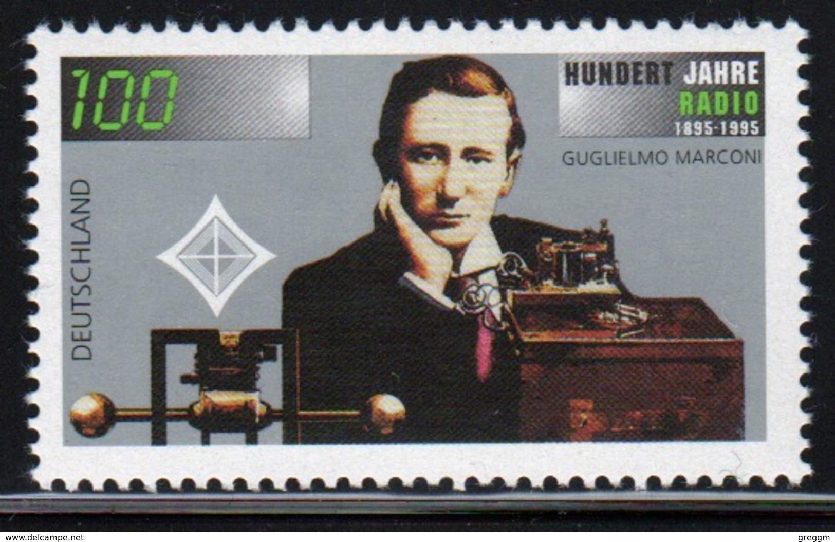 Germany 1995 Single Stamp To Celebrate The Centenary Of The First Radio Transmission. - Nuevos