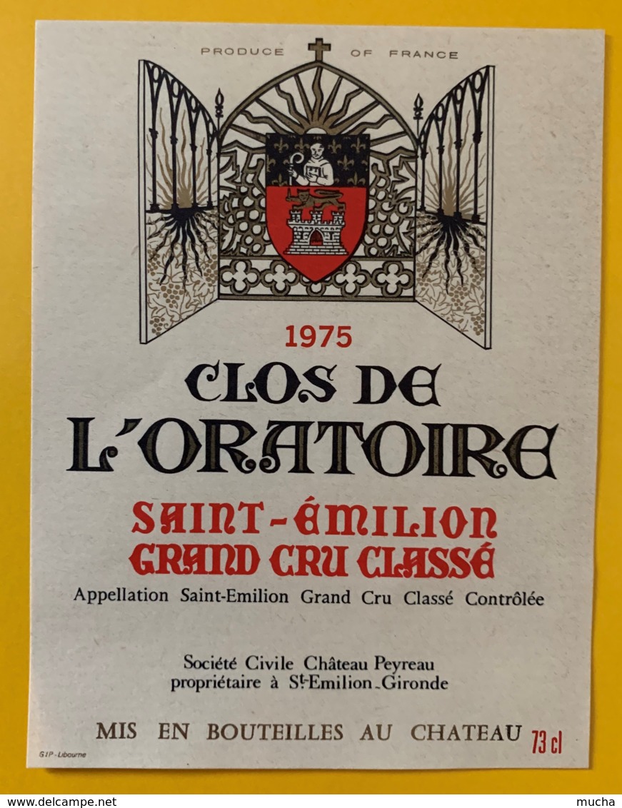 10358 - Clos De L'Oratoire 1975 Saint Emilion - Bordeaux