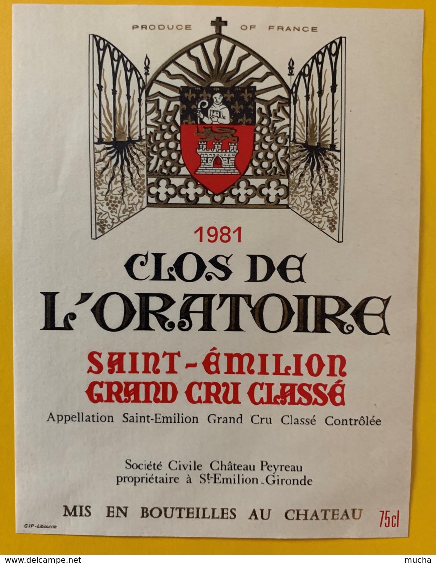 10360 - Clos De L'Oratoire 1981 Saint Emilion - Bordeaux