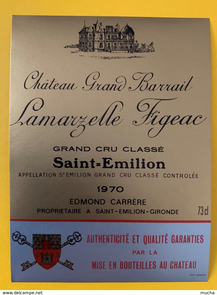 10368 - Château Grand Barrail Lamazelle Figeac 1970 Saint Emilion - Bordeaux
