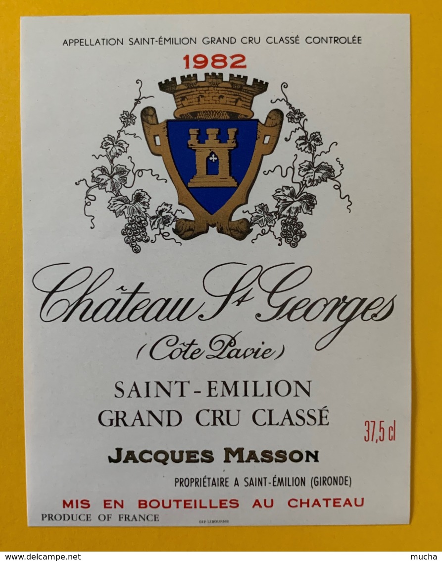 10378 - Château St Georges Côte Pavie 1982 Saint Emilion 37.5 Cl - Bordeaux