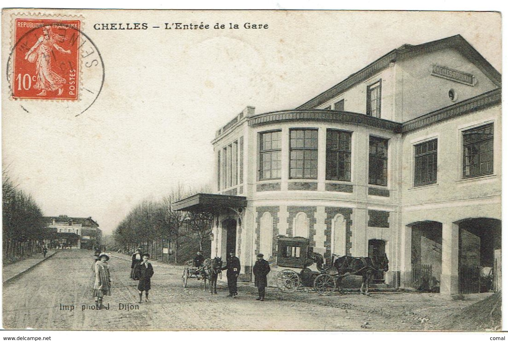 CPA - 77 - CHELLES - Entrée De La Gare - 1914 - Chelles