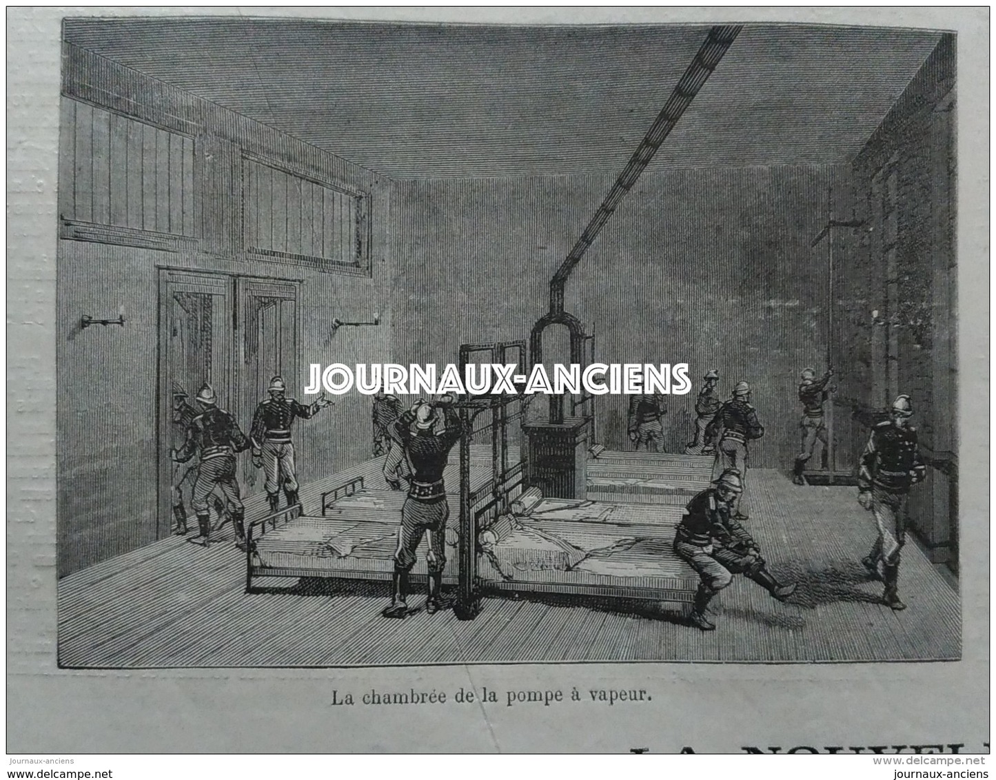 1886 SAPEURS POMPIERS DE PARIS NOUVELLE CASERNE TYPE ( CHALIGNY ) - TROIS MUSICIENS  LISTZ - COMTE ZICHY - EDMOND AUDRAN - 1850 - 1899