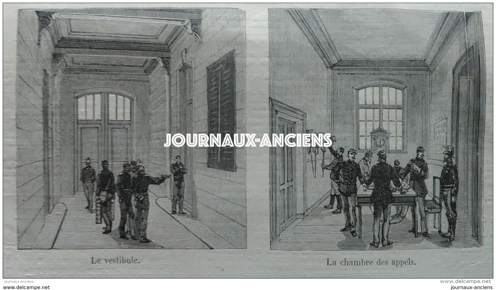 1886 SAPEURS POMPIERS DE PARIS NOUVELLE CASERNE TYPE ( CHALIGNY ) - TROIS MUSICIENS  LISTZ - COMTE ZICHY - EDMOND AUDRAN