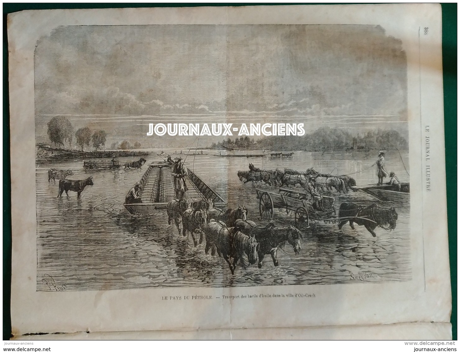 1872 REIMS EVACUATION DES TROUPES ALLEMANDES - AU PAYS DU PETROLE OIL CRECK - SAINTE CECILE -  LE JOURNAL ILLUSTRÉ - 1850 - 1899