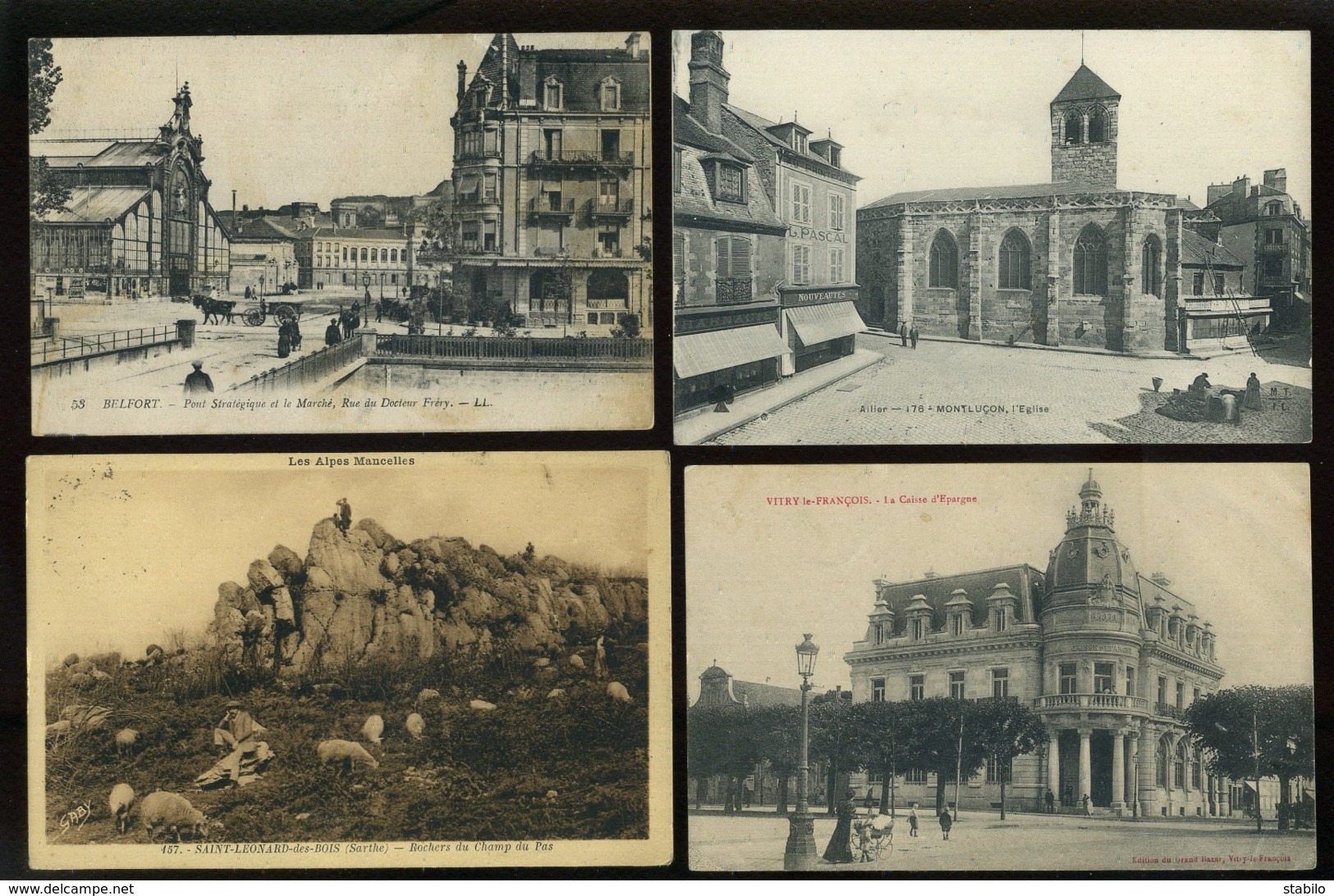 FRANCE - DROUILLES -  LOT DE 1400 CARTES ANCIENNES ET SEMI-MODERNES FORMAT 9X14 DIVERSES - 500 Postcards Min.