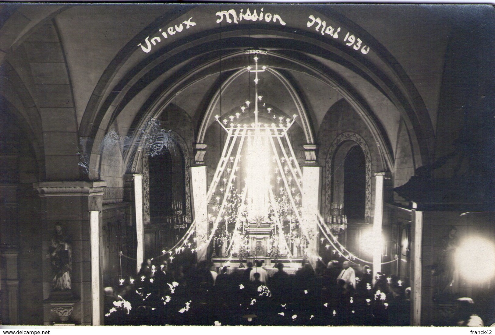42. Unieux. Carte Photo. Mission Mai 1930 - Sonstige & Ohne Zuordnung