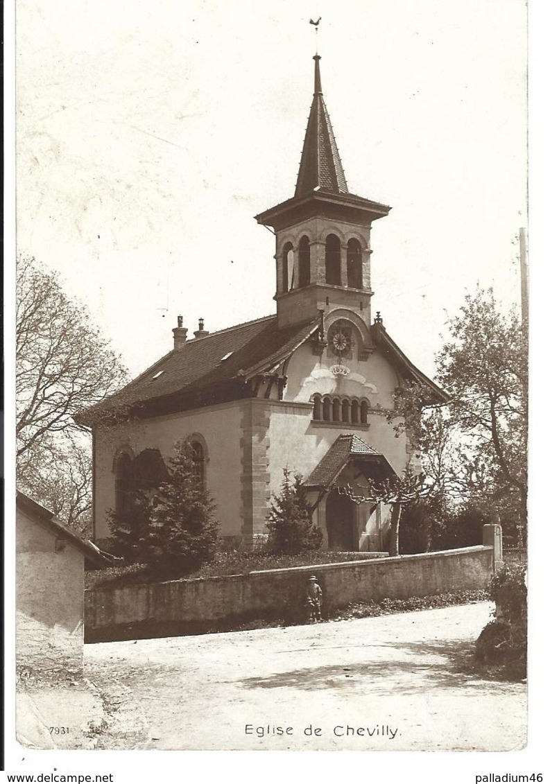 VAUD CHEVILLY L'EGLISE  - DISTRICT DE COSSONAY - Perrochet-Matile Lausanne No 7931 -  Circulé En 1920 - Cossonay