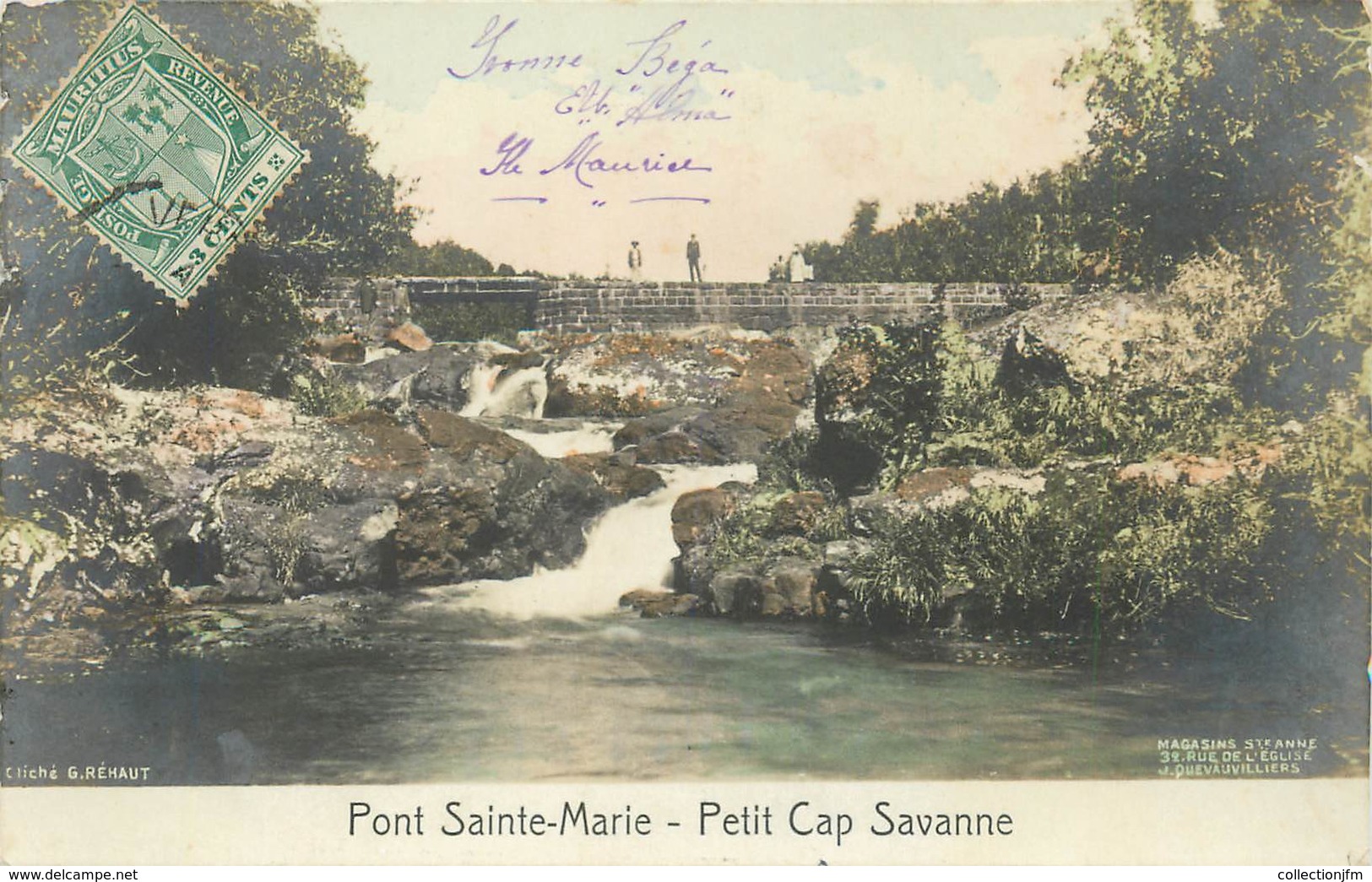 CPA MAURICE "Petit Cap Savanne, Pont Sainte Marie" - Maurice