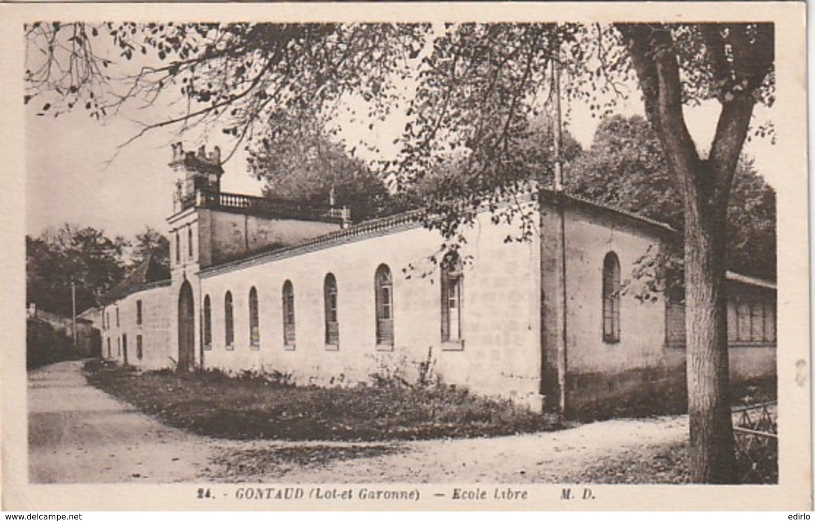 ***  47  **  GONTAUD  école Libre - écrite TTB - Autres & Non Classés