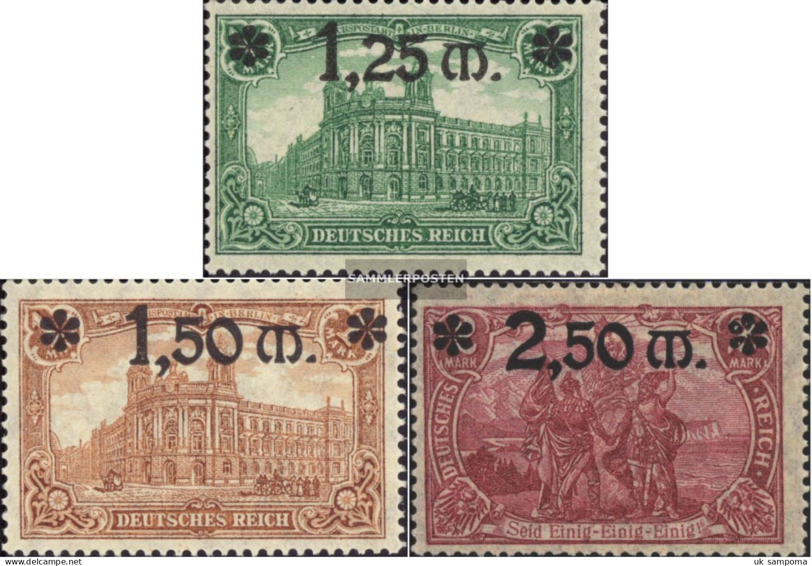 German Empire 116-118 (complete Issue) Unmounted Mint / Never Hinged 1920 Print Edition - Unused Stamps