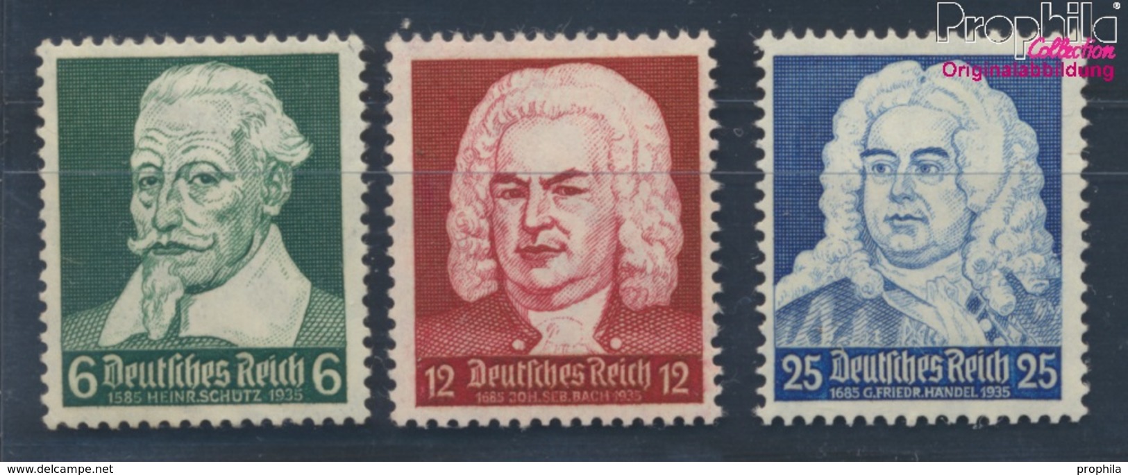 Deutsches Reich 573-575 (kompl.Ausg.) Postfrisch 1935 Komponisten (8062797 - Ungebraucht