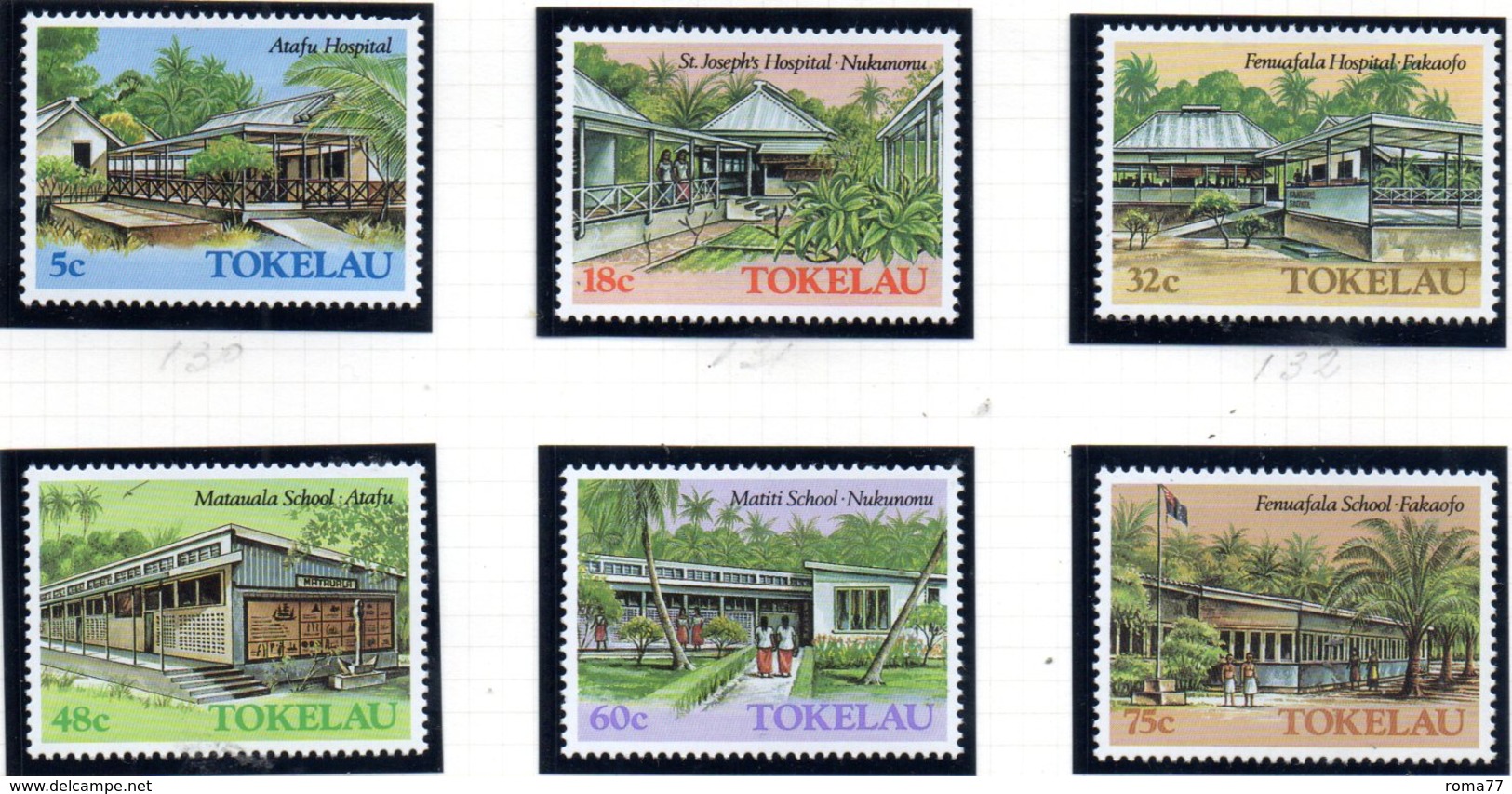 TOKELAU 1986 - Serie Yvert N. 130/135  ***  MNH  (2380A) - Tokelau