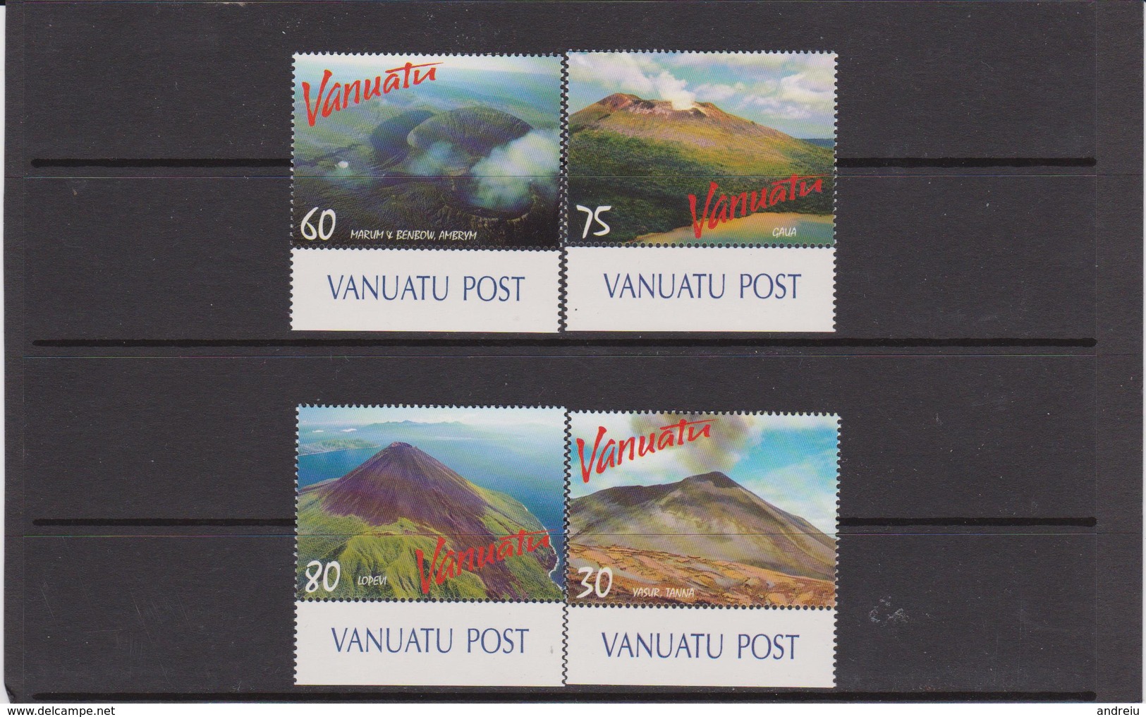 1998 VANUATU - Volcanoes, Volcans, Geology, Tourism 4v., Yv 1059/62 Mi 1071/74 MNH - Volcanos