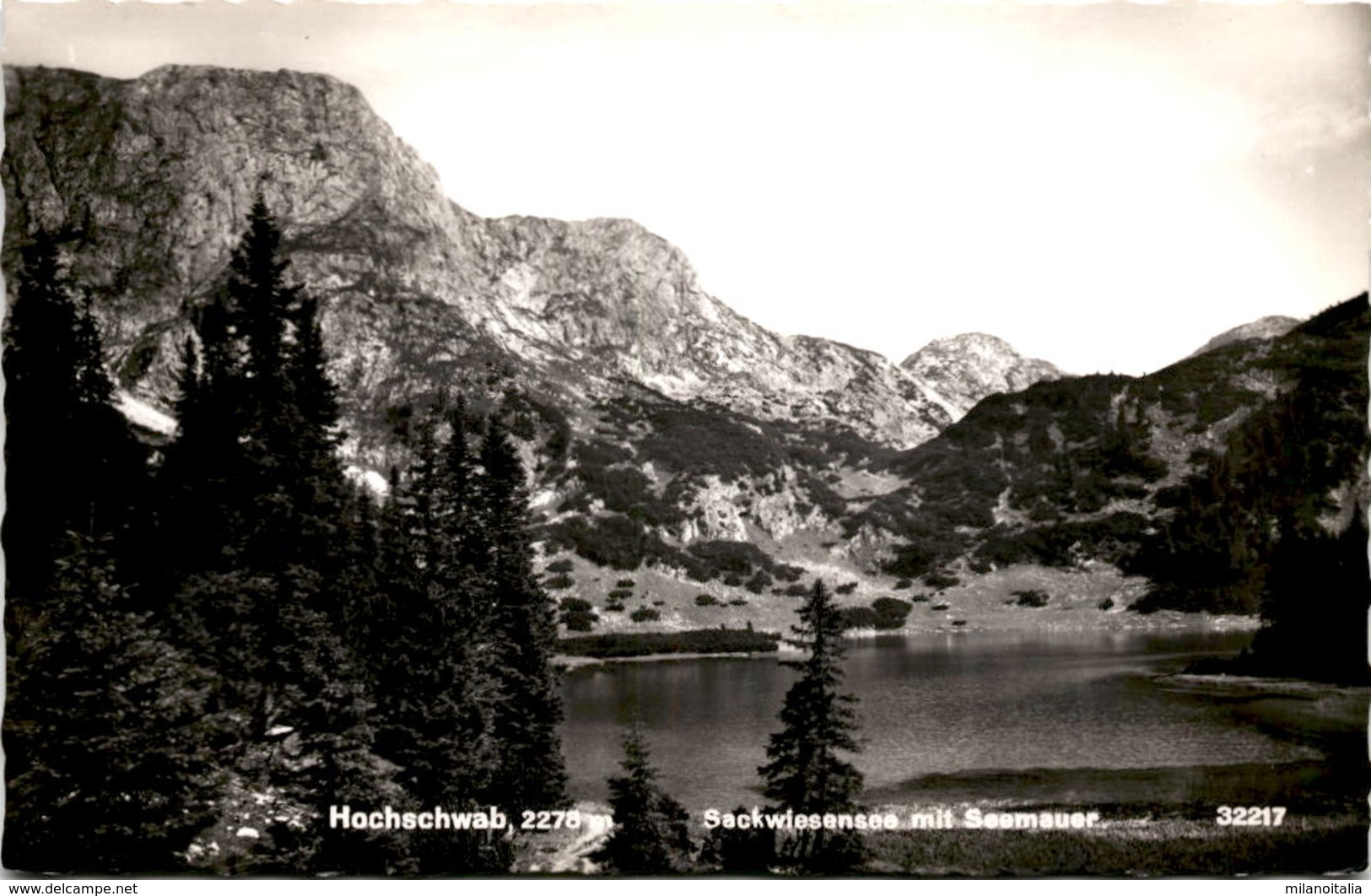 Hochschwab - Sackwiesensee Mit Seemauer (32217) * Karte Von 1959 - Thörl Bei Aflenz