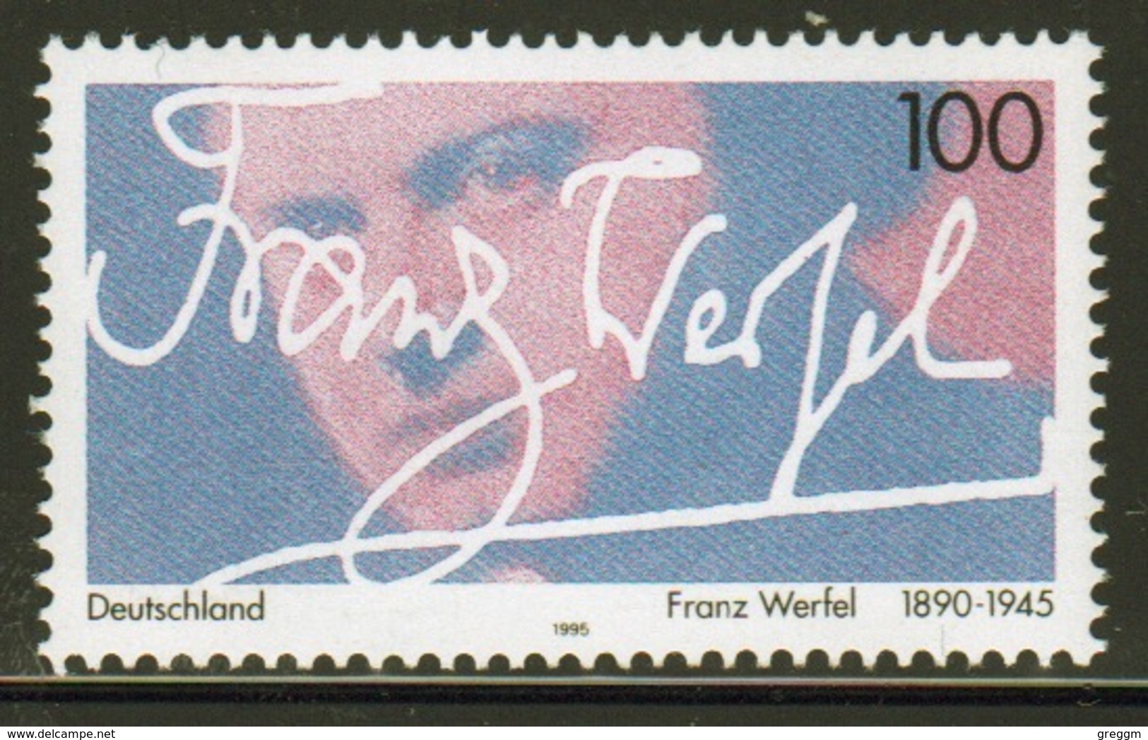 Germany 1995 Single Stamp To Celebrate The 50th Death Anniversary Of Franz Werfel. - Unused Stamps