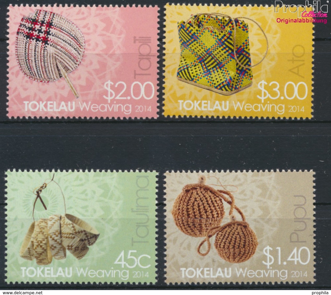 Tokelau 445-448 (kompl.Ausg.) Postfrisch 2014 Weben (9305144 - Tokelau