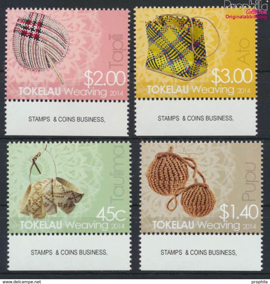 Tokelau 445-448 (kompl.Ausg.) Postfrisch 2014 Weben (9305145 - Tokelau