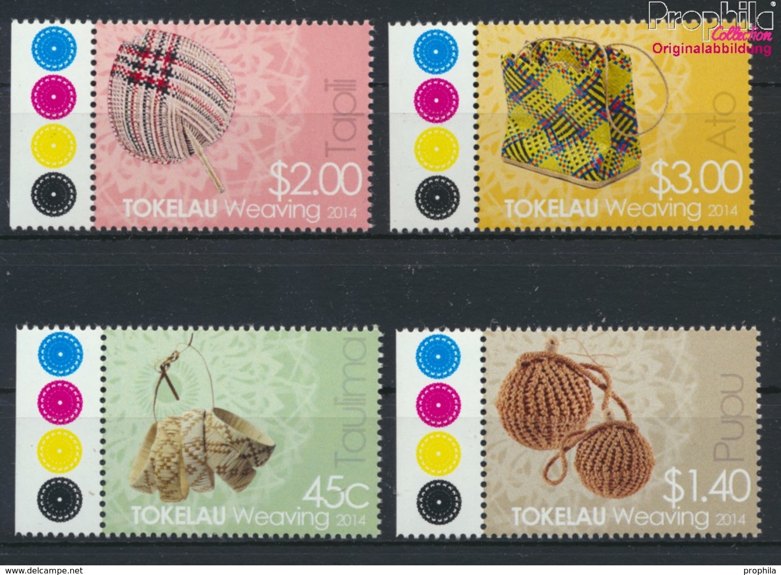 Tokelau 445-448 (kompl.Ausg.) Postfrisch 2014 Weben (9305146 - Tokelau