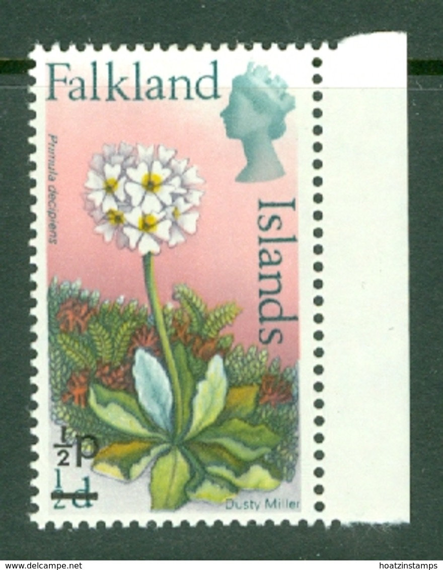 Falkland Is: 1971   QE II - Flowers - Decimal Currency Surcharge   SG263    ½p On ½d       MH - Falkland Islands