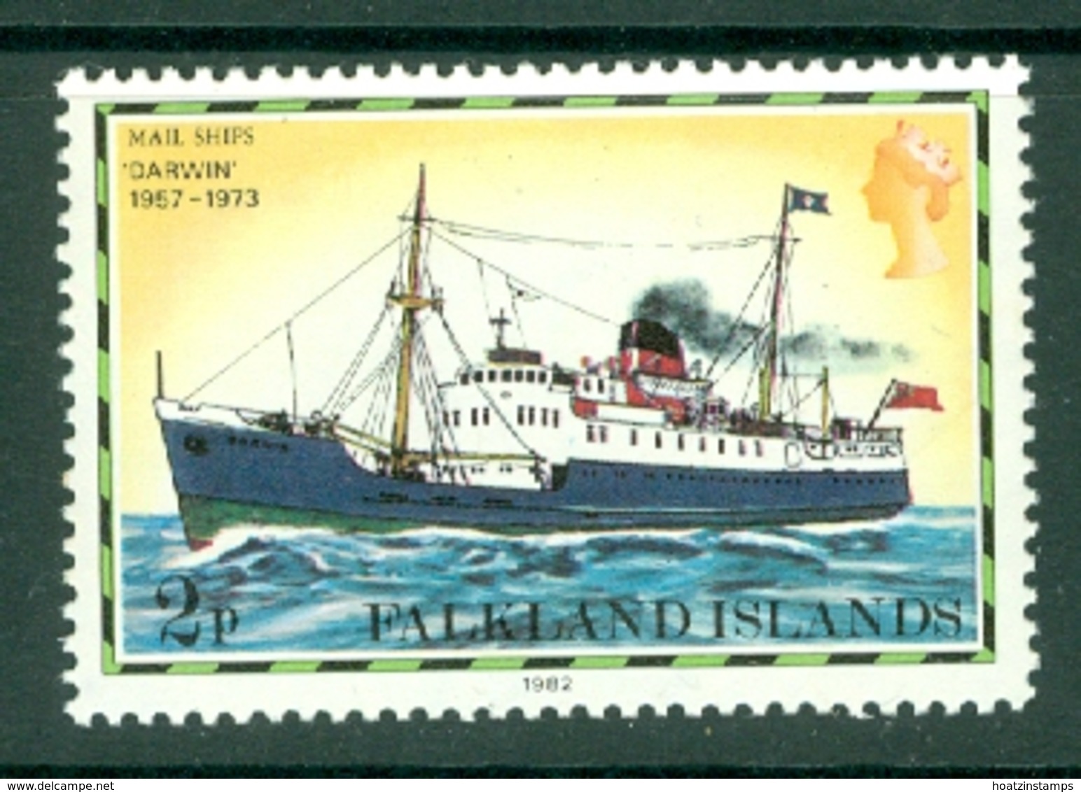 Falkland Is: 1982   Ships  SG332B    2p   ['1982' Imprint Date]    MNH - Falkland Islands