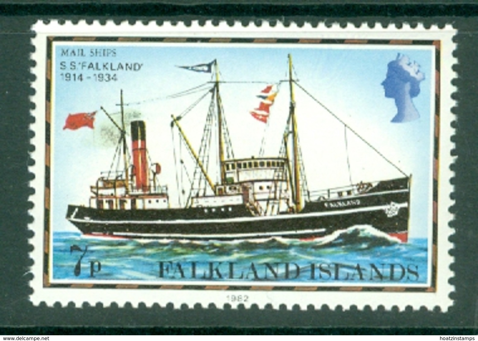 Falkland Is: 1982   Ships  SG337B    7p   ['1982' Imprint Date]    MNH - Falkland Islands