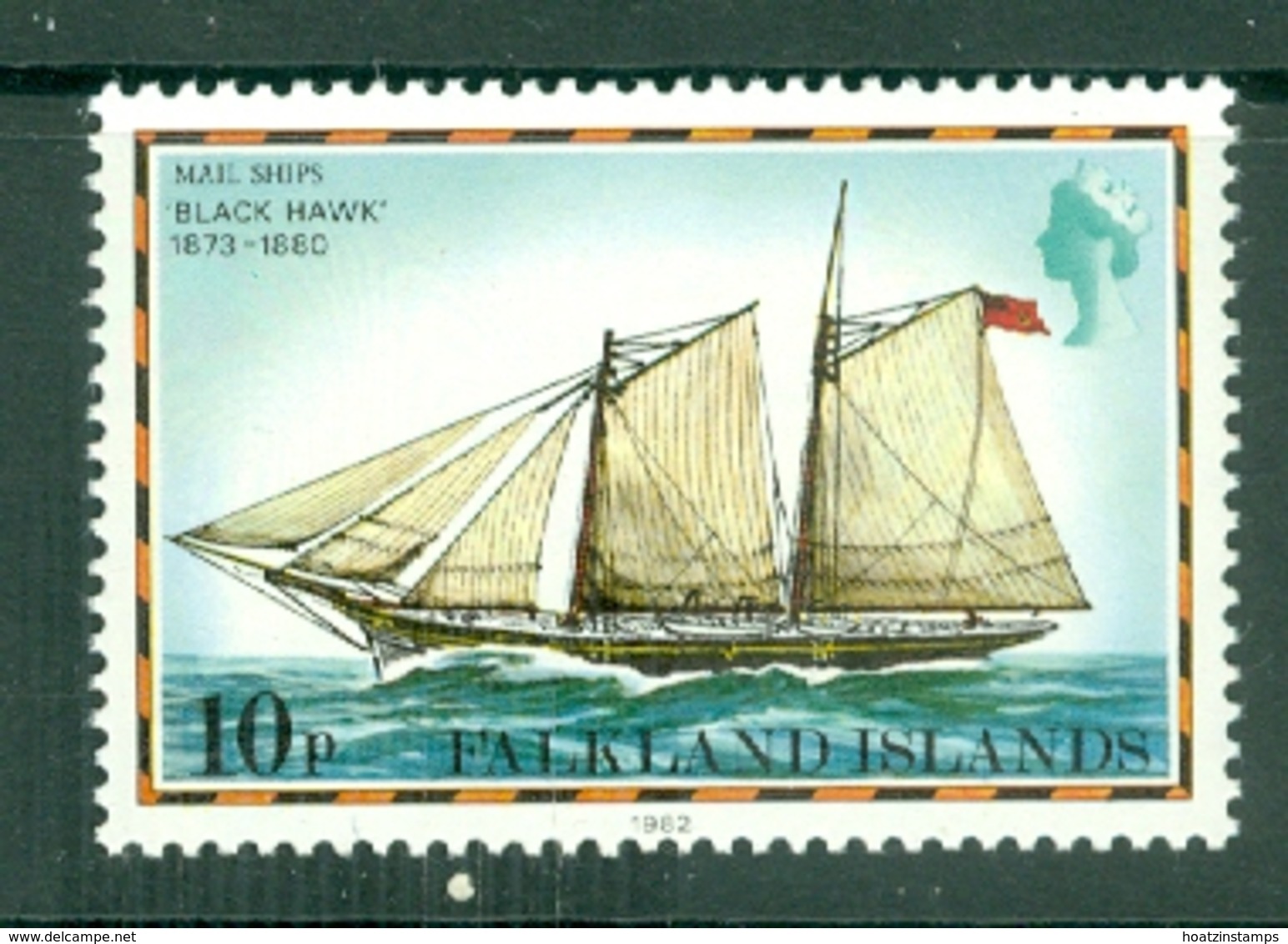 Falkland Is: 1982   Ships  SG340B    10p   ['1982' Imprint Date]    MNH - Falkland Islands