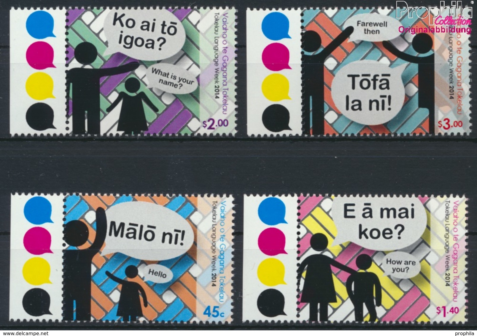 Tokelau 453-456 (kompl.Ausg.) Postfrisch 2014 Sprache (9305132 - Tokelau