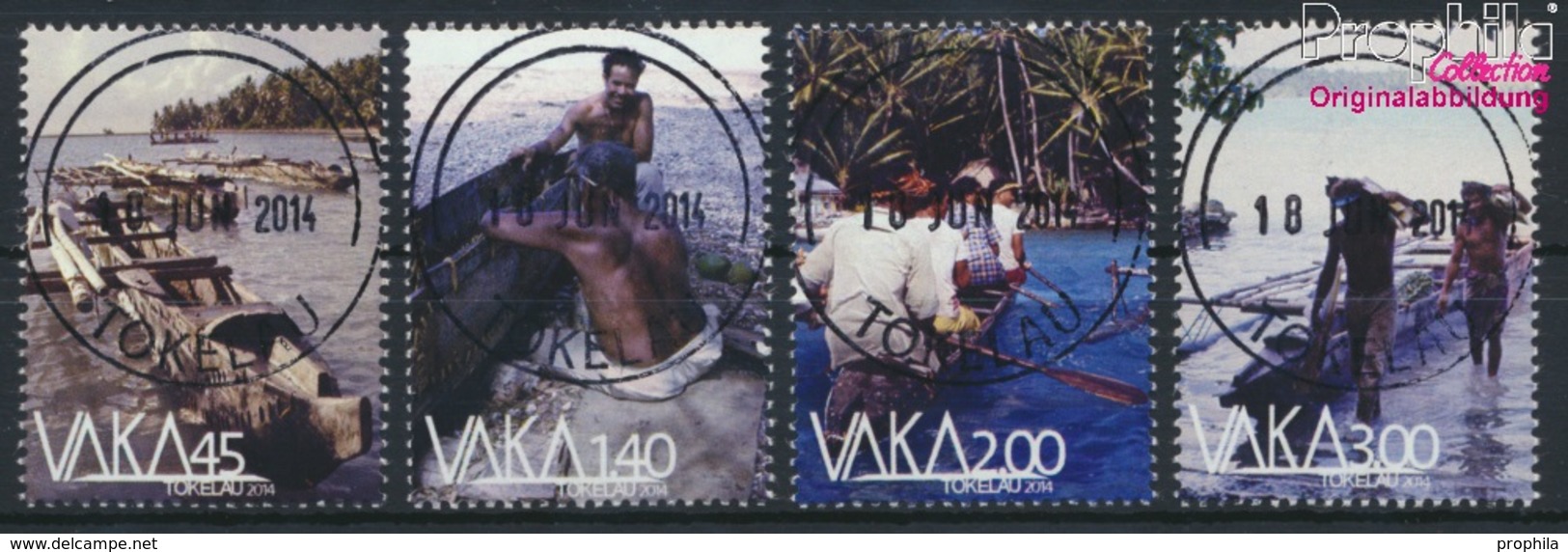 Tokelau 449-452 (kompl.Ausg.) Gestempelt 2014 Boote (9305100 - Tokelau