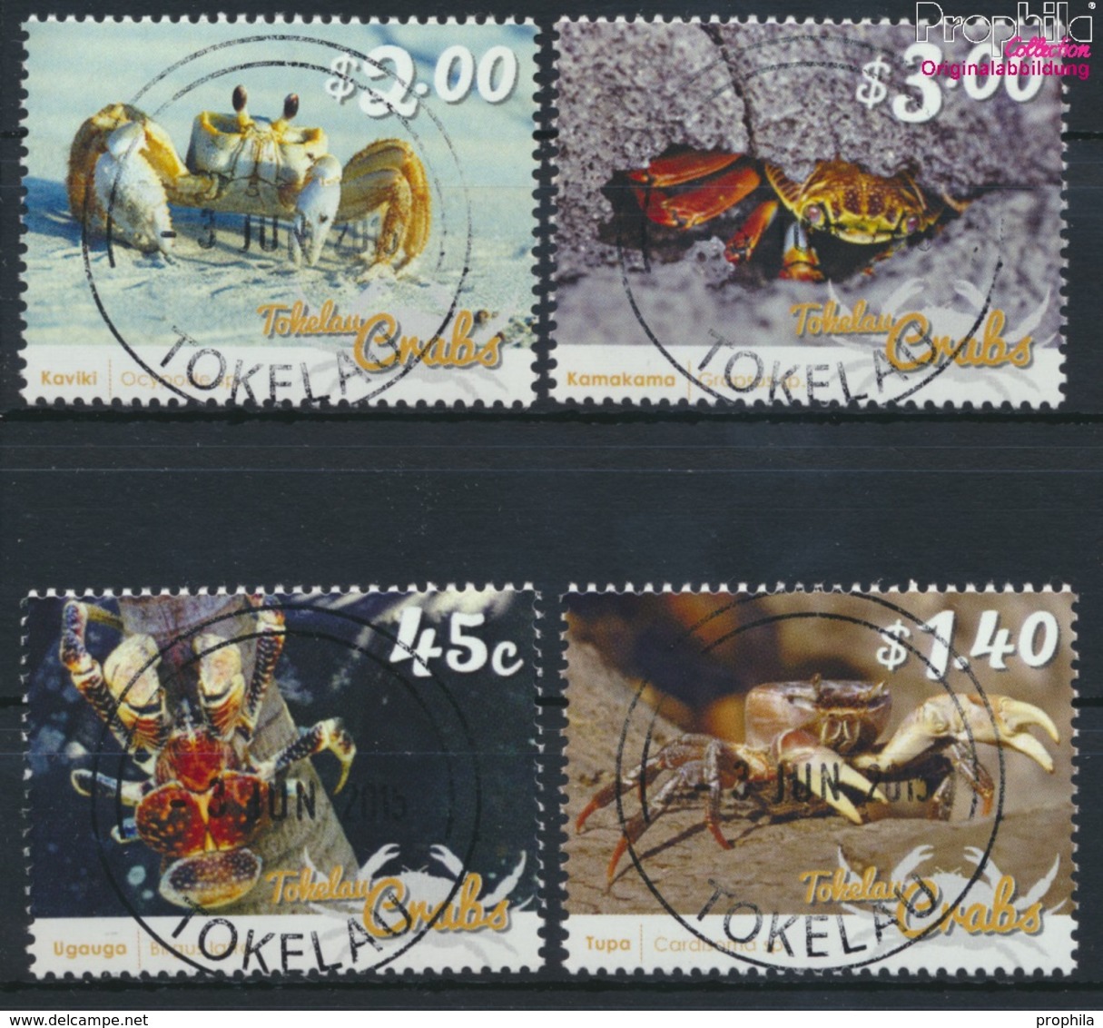 Tokelau 464-467 (kompl.Ausg.) Gestempelt 2015 Krebstiere (9305094 - Tokelau