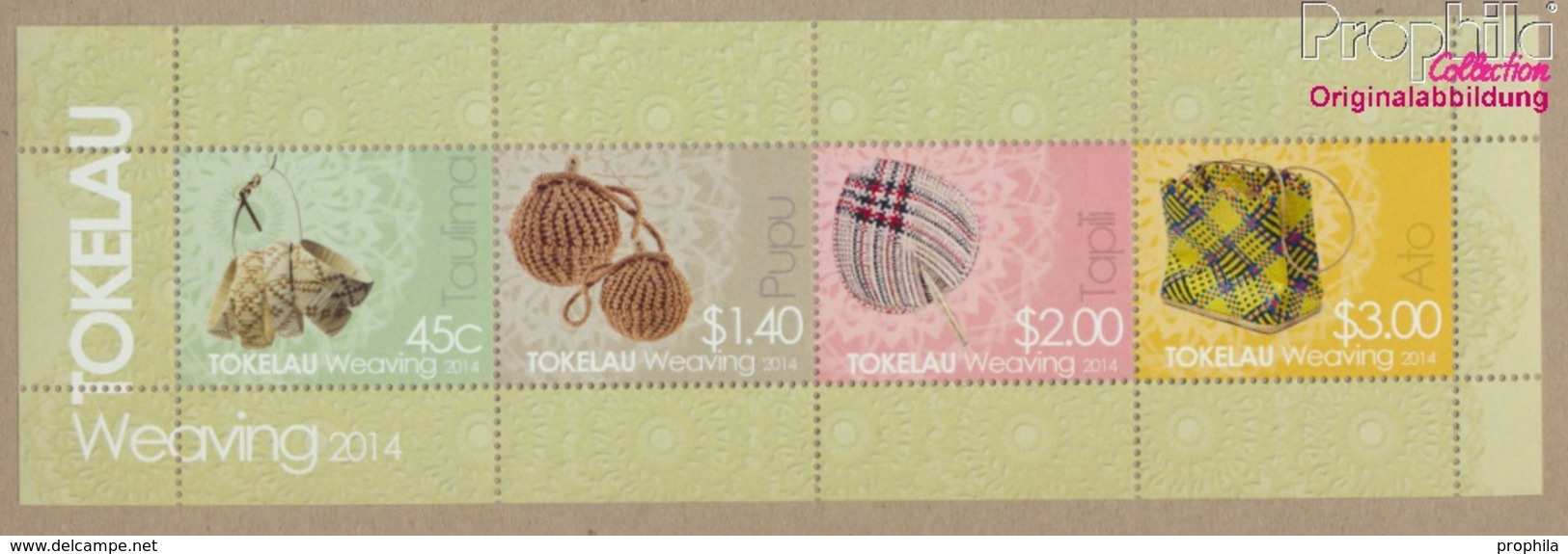 Tokelau Block53 (kompl.Ausg.) Postfrisch 2014 Weben (9305261 - Tokelau